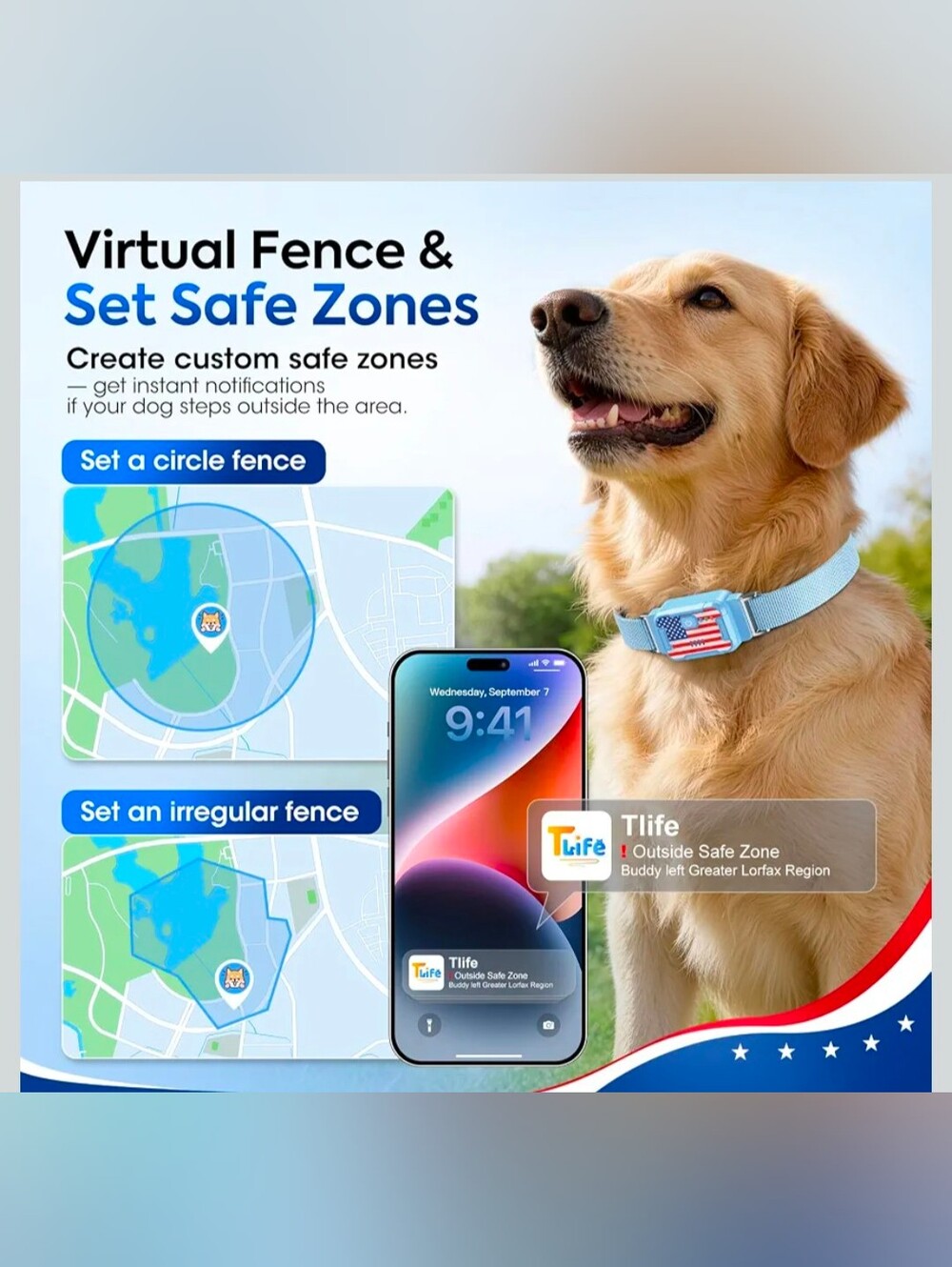 Pet GPS Locator And Virtual Fence Collar - Find Your loved Pet Quickly And Easy.